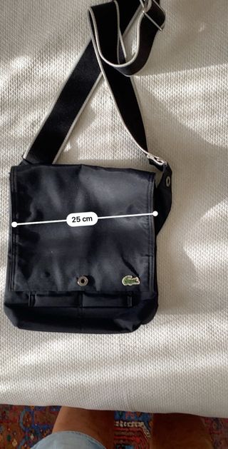 Borsello Lacoste nero - Tracolla Vintage