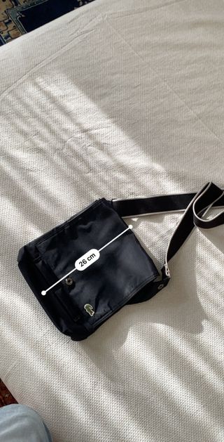 Borsello Lacoste nero - Tracolla Vintage