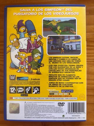 PS2 Los Simpson El Videojuego