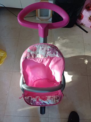 Cochecito muñecas rosa