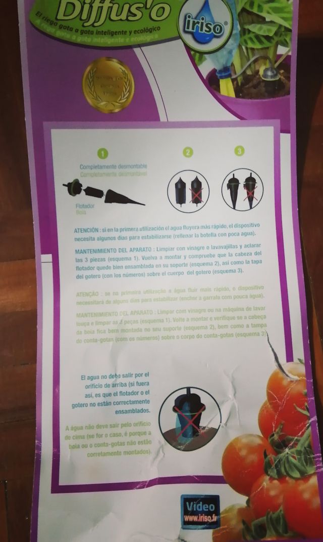 Riego por goteo Difusores y semillas gratis