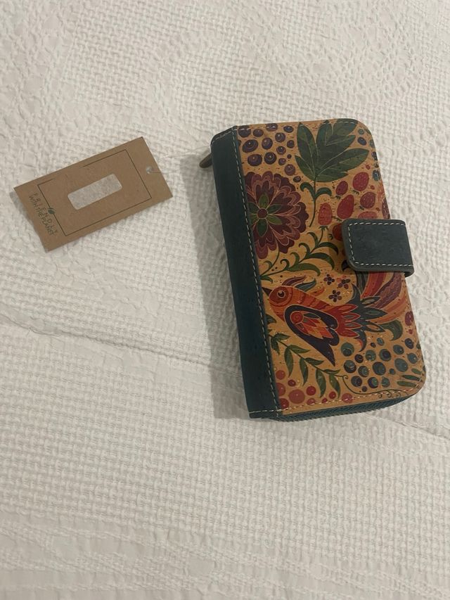 Cartera Corcho - Azul,Multicolor