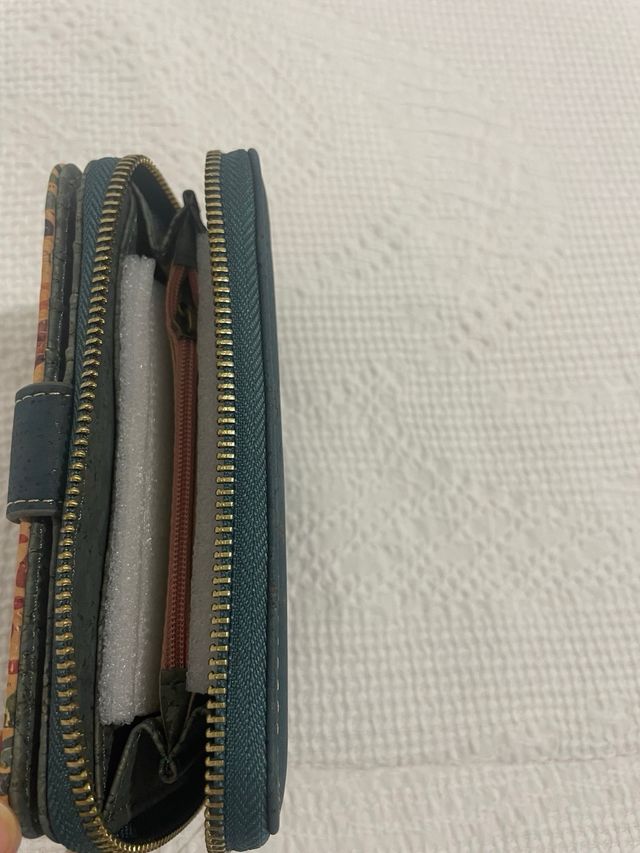 Cartera Corcho - Azul,Multicolor