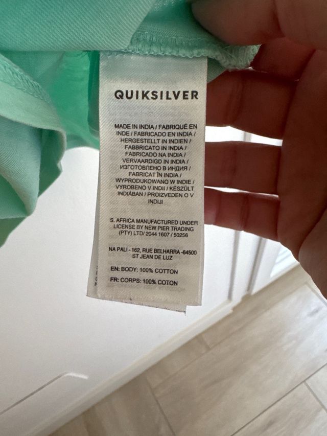Camiseta Quiksilver Verde - Talla 14 años