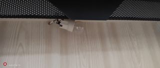 Muebles comedor vintage - beige y azul