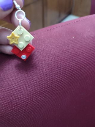 Orecchini Lego® - gialli e rossi