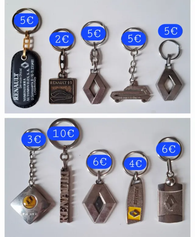 Portachiavi vintage da collezione Renault