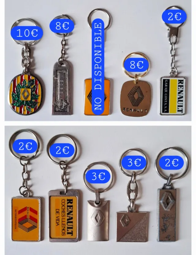 Portachiavi vintage da collezione Renault