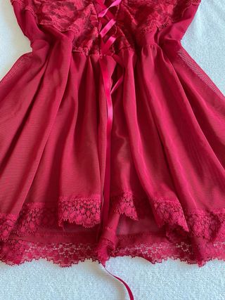 Top donna vintage sexy rosso taglia S