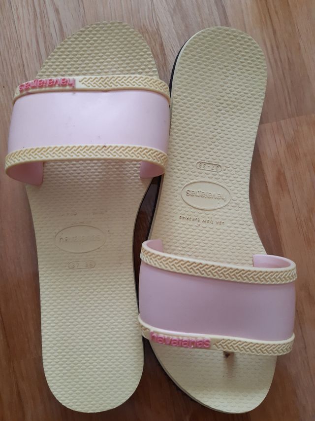 Havaianas Chanclas Rosa-Amarillo