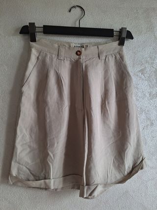 Shorts Aspesi seta beige tg. Italiana 42 o M 