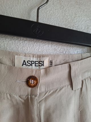 Shorts Aspesi seta beige tg. Italiana 42 o M 