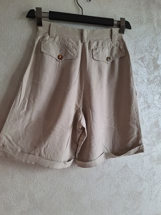 Shorts Aspesi seta beige tg. Italiana 42 o M 