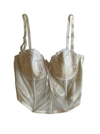 Top donna bianco vintage taglia S