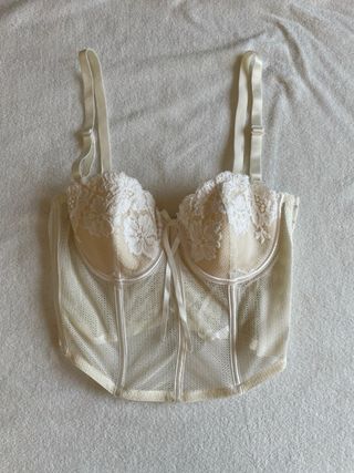 Top donna bianco vintage taglia S