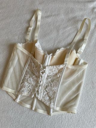 Top donna bianco vintage taglia S