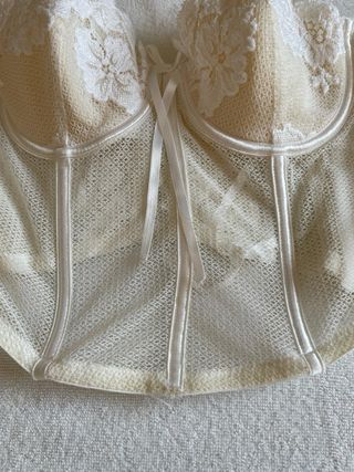 Top donna bianco vintage taglia S