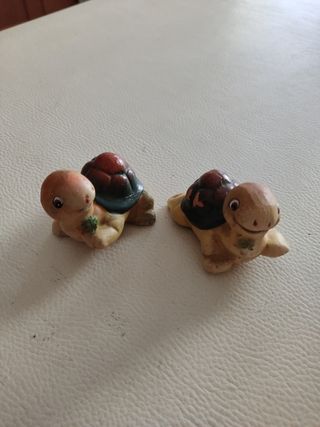 2 Tartarughe terracotta Vintage