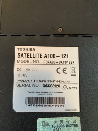 2 Portátiles Toshiba 
