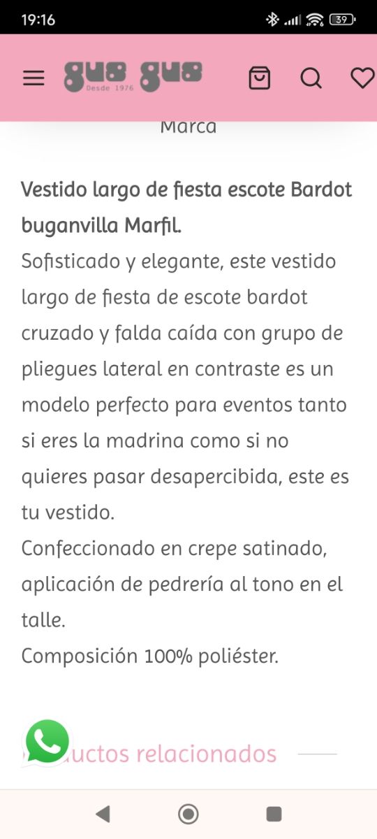 Vestido madrina morado - usado 1 día.