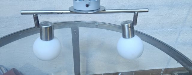 Lámpara techo 2 luces metal