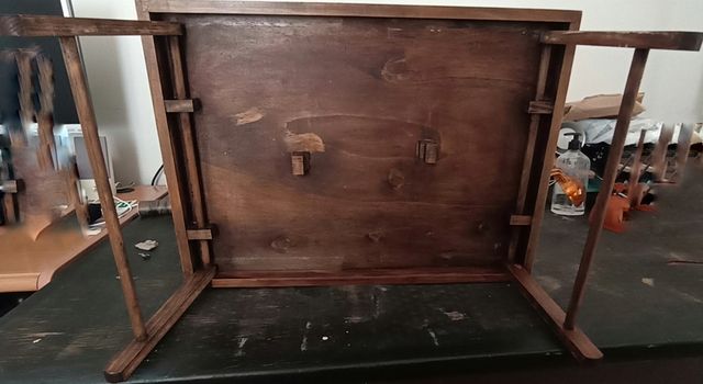 Bandeja de cama artesana decorada: Frutas (OB38)