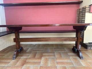 Mesa madera maciza + 3 sillas