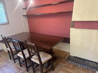Mesa madera maciza + 3 sillas