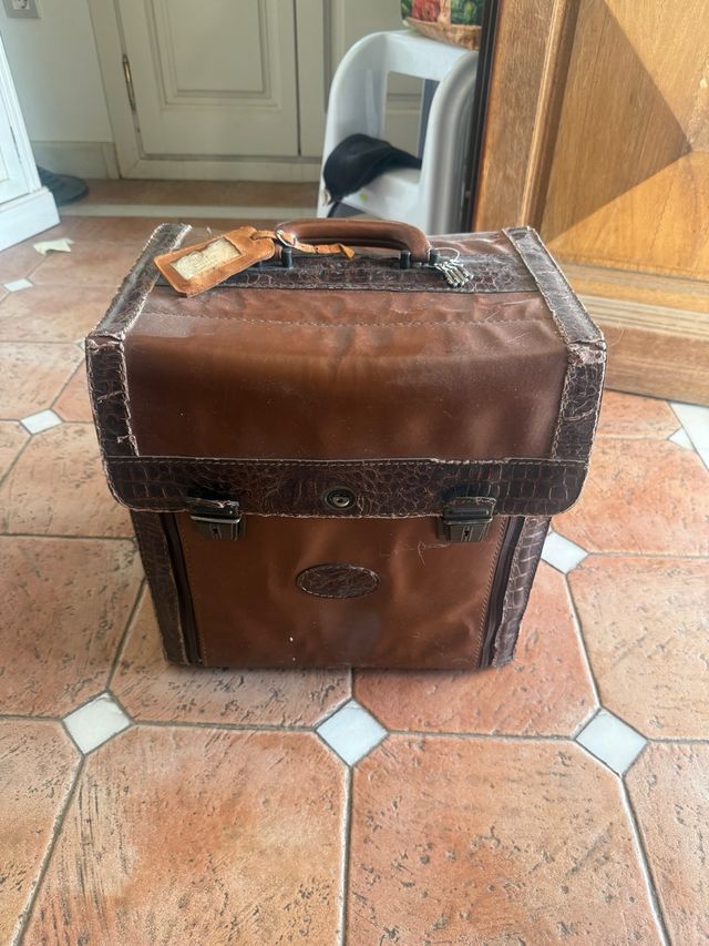 Maletín Cuero Vintage Marrón