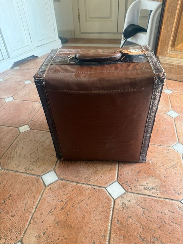 Maletín Cuero Vintage Marrón