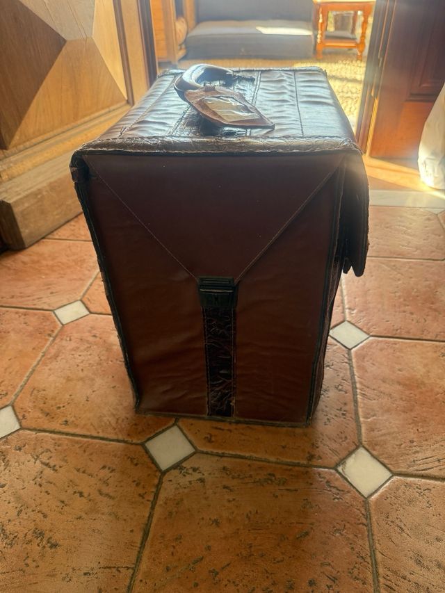 Maletín Cuero Vintage Marrón