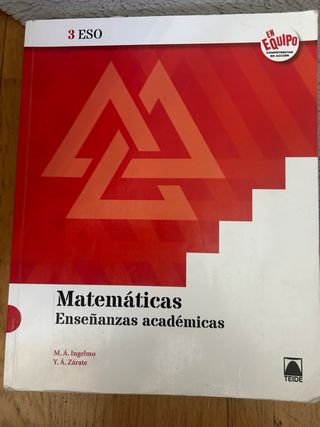 Libro matemáticas 3ºESO