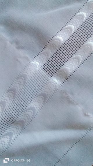 Tende Cotone Ricamate Bianche