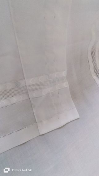 Tende Cotone Ricamate Bianche