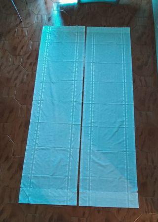 Tende Cotone Ricamate Bianche