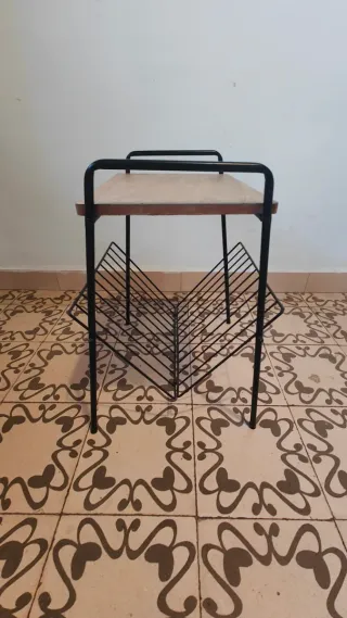 Mesita centro madera negra