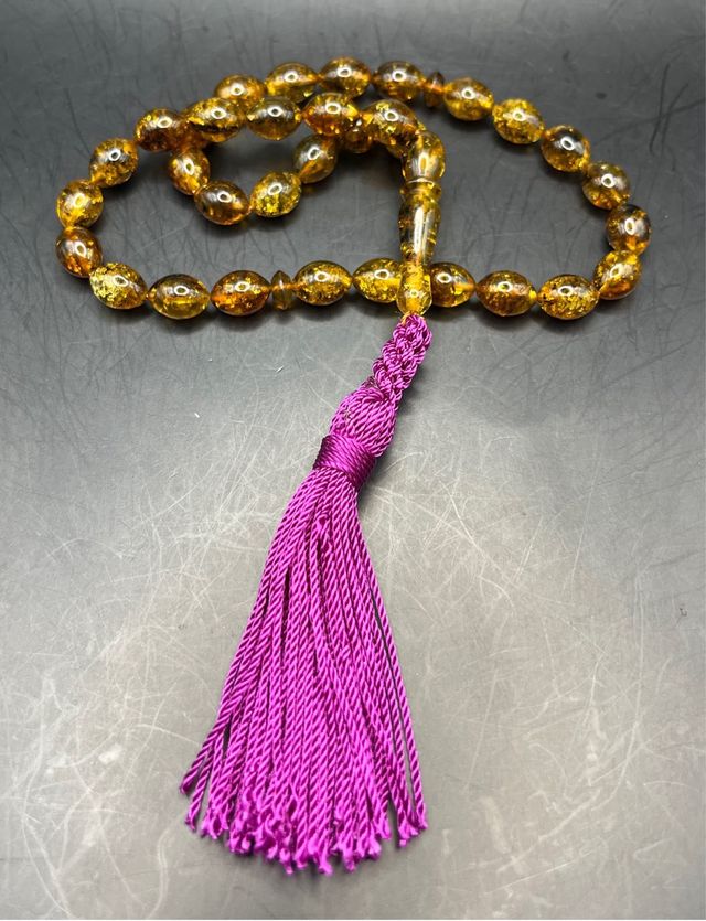 Tasbih musulman de ámbar baltyco