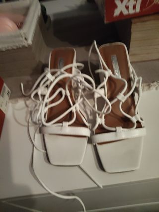 Sandalias blancas mujer - Nº 36