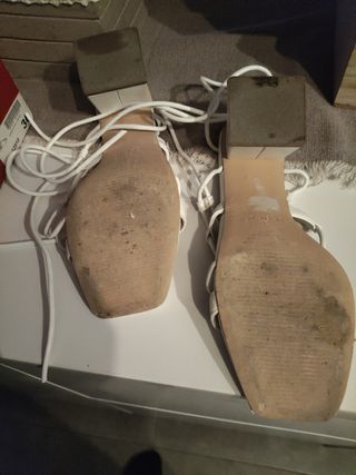 Sandalias blancas mujer - Nº 36
