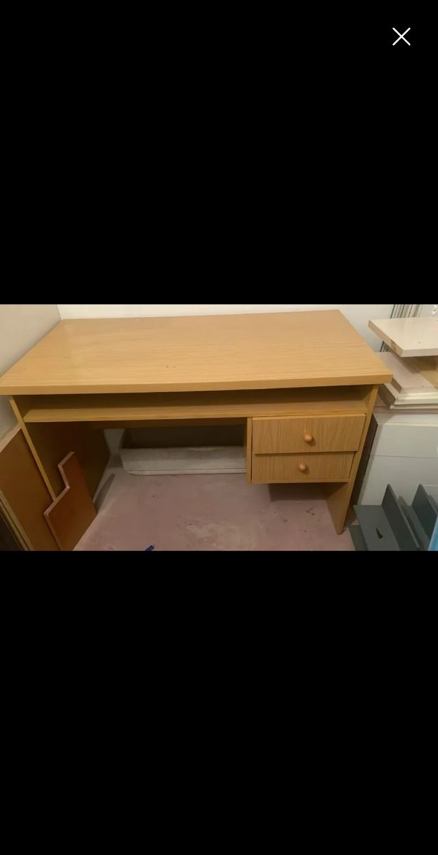 Escritorio madera 2 cajones