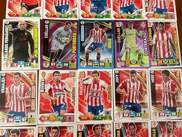 29 cartas Sporting Gijón sin repetir retro Adrenal