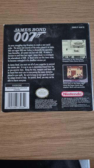 GameBoy James Bond 007 & MIB