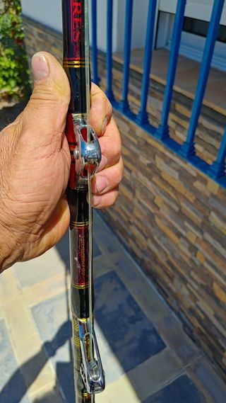 Canne da traina: canna da pesca e mulinello.