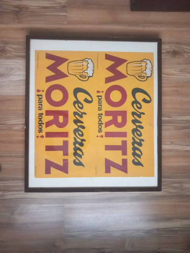 Cartel Moritz Cervezas - Publicidad Vintage.