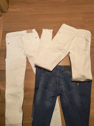 Lote de 3 pantalones pitillo mujer 