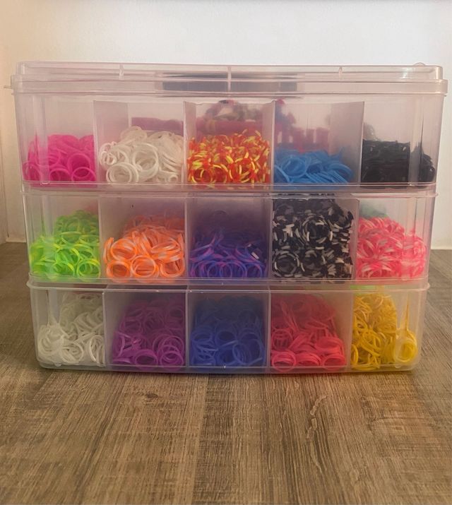 Kit Gomas Krazy Loom Pulseras y Caja vintage