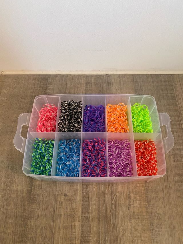 Kit Gomas Krazy Loom Pulseras y Caja vintage