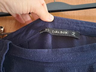 Falda corta Zara Basic azul - M
