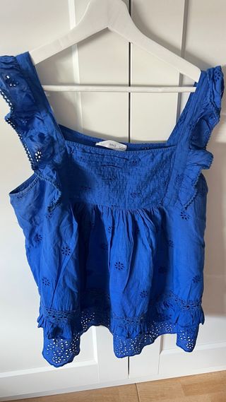 Blusa Mango azul - Talla L