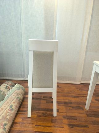 Mesa comedor blanca extensible